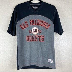 San Francisco Giants MLB Shirt Mens S True Fan Athletic Performance Gray Black